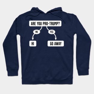 Are You Pro-Trump- Funny Anti-Trump Flowchart Hoodie